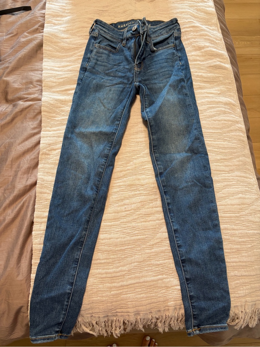 American Eagle Outfitters Women's Medium Blue Skinny Jeans